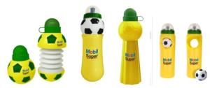 Quality 450ML football style water bottles for World Cup, plastic sport water bottle wholesale