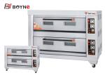 Kitchen Double Layer Six Trays Gas Baking Oven Stainless Steel
