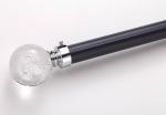 Curtain Rod Single Rod Aluminum Alloy Silent Top Side Mounted Bracket Roman Rod