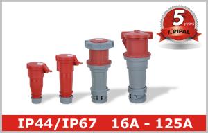 Quality Waterproof 16 32 63 125 Amp Industrial Socket Receptacle for IEC CEE Plugs wholesale