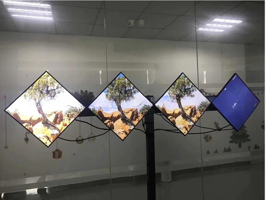 33" 33.2" inch Square LCD display video photo frame for digital Art NFT signage advertising monitor 1:1 ratio 1920*1920