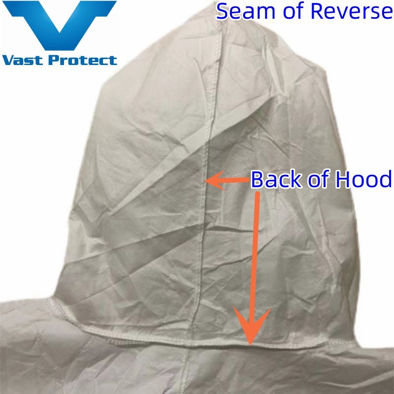 En13034 White Disposable Breathable Soft Waterproof Micro Film Clothing