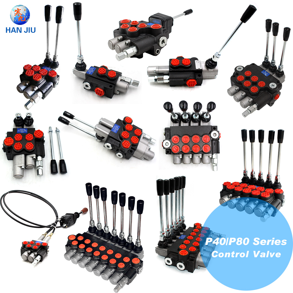 3 bank 3 way 3 position cylidner spool and 4 way 4 postion floating hydraulic valve P40 2