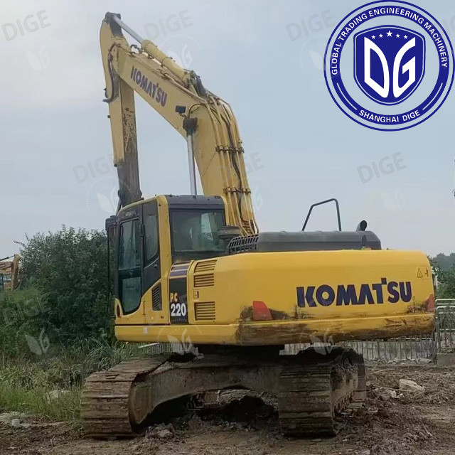 Origin Japan PC220-7 Used Komatsu Excavator PC220-7 Excavator Secondhand Komatsu Excavator PC220-7