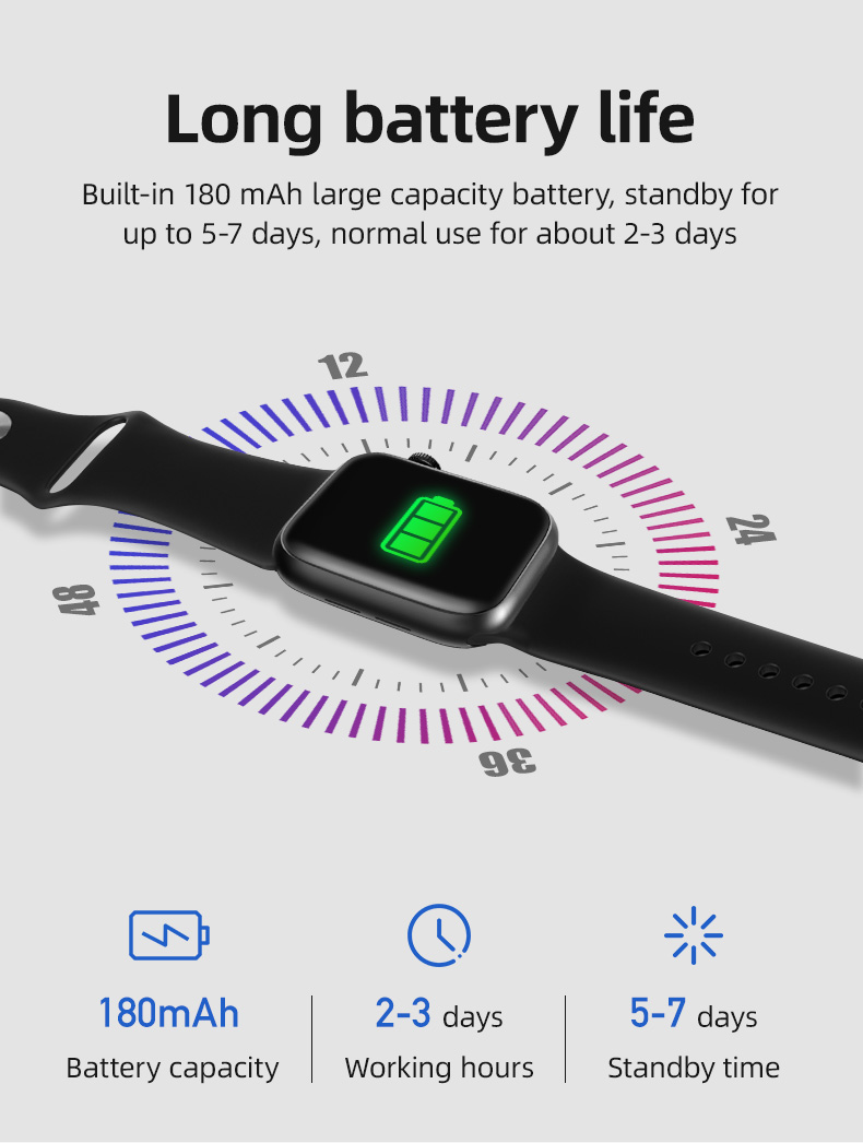 T500 Plus Heart Rate Wireless Smartwatch Ladies Fitness Wristband