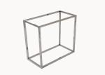 Square Tube Metal Shop Display Props For Tie / Shoes / Scarf Retail Store