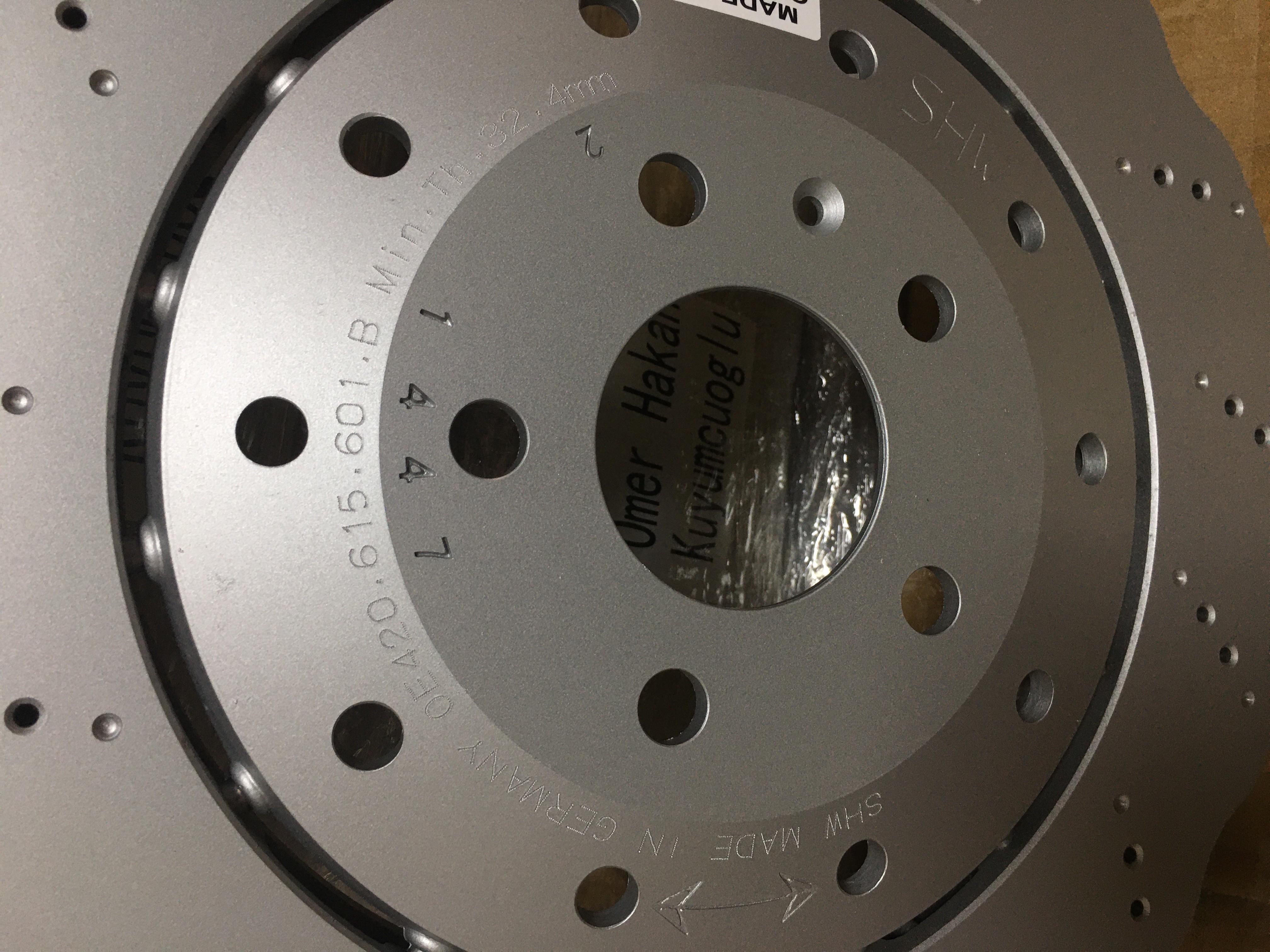 4S0615601B 420615601B Auto Brake Disc Rotors For Lamborghini
