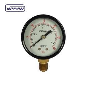 Quality Black Steel Economy Pressure Gauge Dural Scale 50mm Air Pressure Gauge Meter wholesale