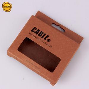 Quality Wholesale Logo Customized Hanging Electronic Products Usb Data Cable Retail Packaging Paper Box wholesale