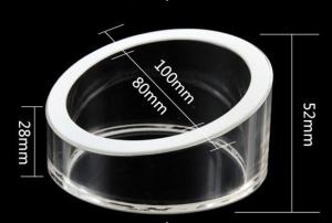 Quality Y3 round acrylic stand with anti-slip rubber wholesale