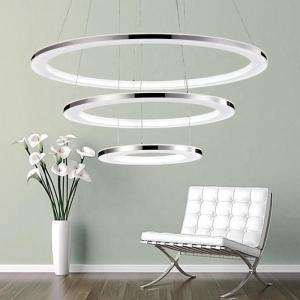 China Acrylic Decorative Nordic Ceiling Round Hanging Drop Kitchen Led Lighting Modern Chandeliers on sale