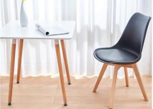 Quality Stain Resistant PU Dining Chair With Solid Beech Wood Frame wholesale