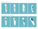 Electronic Body Hylogy Infrared Thermometer 9V Battery Power Supply