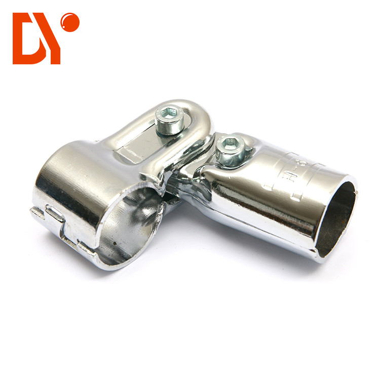 Lean Tube Chromed Metal Pipe Fittings Bright Color Corrosion Resistance