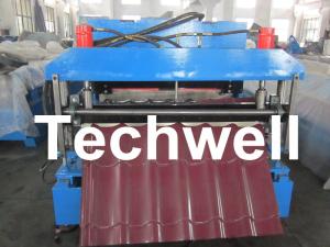 Quality Automatic Color Steel Roof Tile Roll Forming Machine With 11 Kw Hydraulic Motor Power wholesale