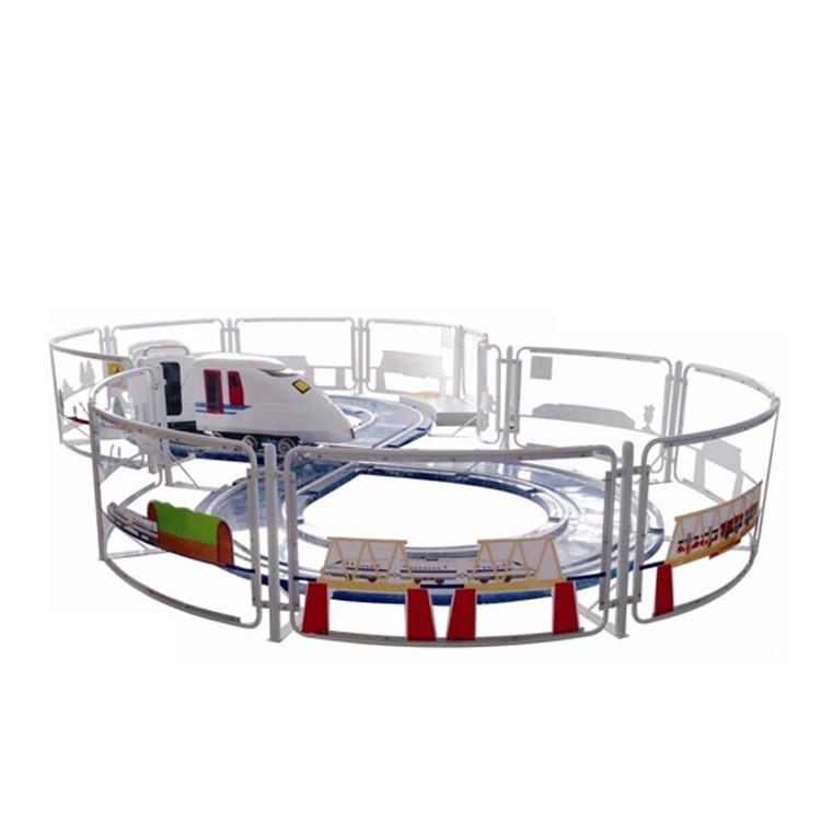 Coin Operated Kiddie Ride Machines Szf Intercity Train Rail FRP + Metal Material