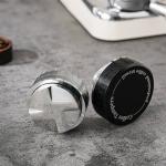 Espresso Four Corner Bevel Barista Tool 53mm 58mm Stainless Steel Coffee Beans