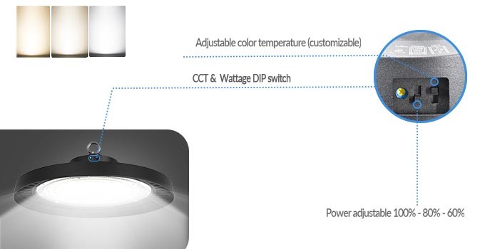 Motion Sensor Warehouse Led High Bay Lights 39000lm High Bay 300w 200w For High Shed Factories