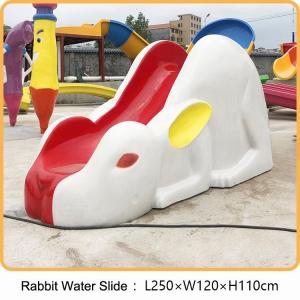 Quality Water Park Swimming Pool Fiberglass Little Rabbit Slide for Children wholesale