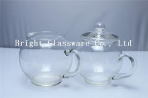 Quality glass teapot with handle, glass bottle manufacturer wholesale