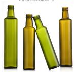 250ml 300ml Green Glass Round Kitchen Olive Oil Bottle with Pull-Ring Sealing