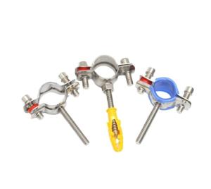 Quality Customized ODM Rubber Cushioned Stainless Steel Cable Clamp for Fixed Pipe and Wire Installation 16-300mm Standard wholesale