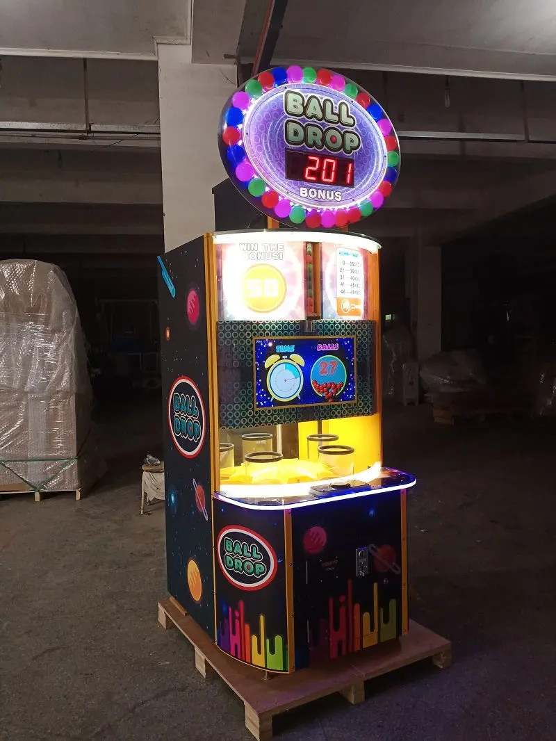 Quik Drop Arcade Ticket Game, Ball Drop Lottery Redemption Game Machine For Sale
