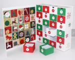 Exquisite Luxury Christmas Packaging Calendar Christmas Drawer OEM Service