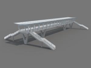 Quality S355JR Steel Pedestrian Bridge Long Span Footway Bridge Painted or Galvanized Surface wholesale