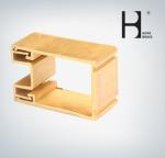 Brass Staircase Handrail Contemporary Metal Railing For Restaurant And Hotel