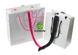 Quality White Kraft Gift Paper Handle Shopping Bags With Your Logo Customized Size wholesale