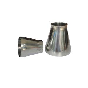 Quality Sanitary Stainless Steel 304 316L Tri Clamp Pipe Fitting Long Short Pipe Weld Eccentric Reducer wholesale