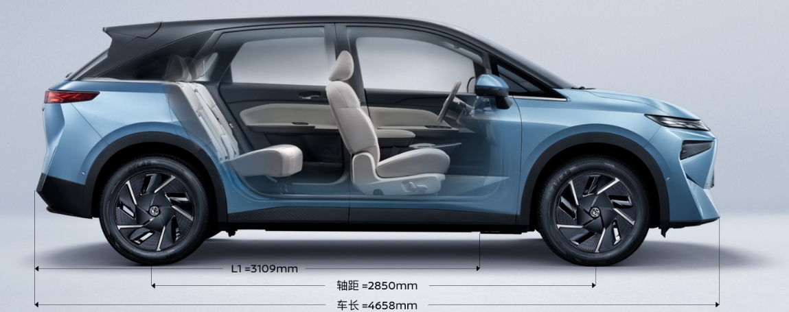 Venucia VX6 Electric Car High Speed Electric Vehicles with Max Speed 165km/h at 2850mm Wheelbase