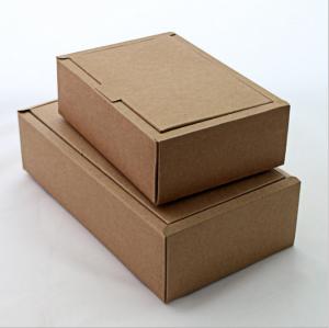 Quality New design brown craft packing box folding product packaging box wholesale