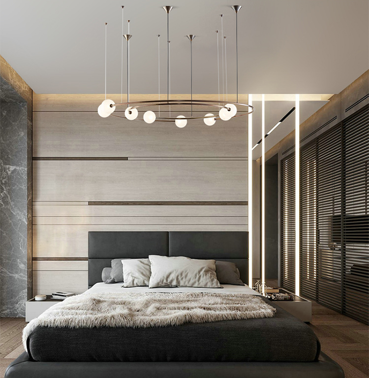 Modern Luxury Chandelier Home Decor For Dinning Room Nordic ring Chandelier(WH-MI-415)