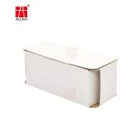 Blister Inside Folding Lid Postal Boxes , 12x5x5 Inches Glossy White Box