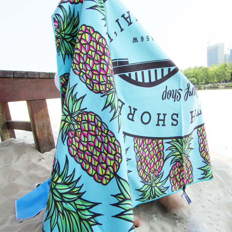 Large Personalized Microfiber Custom Printed Sand Free Beach Towel