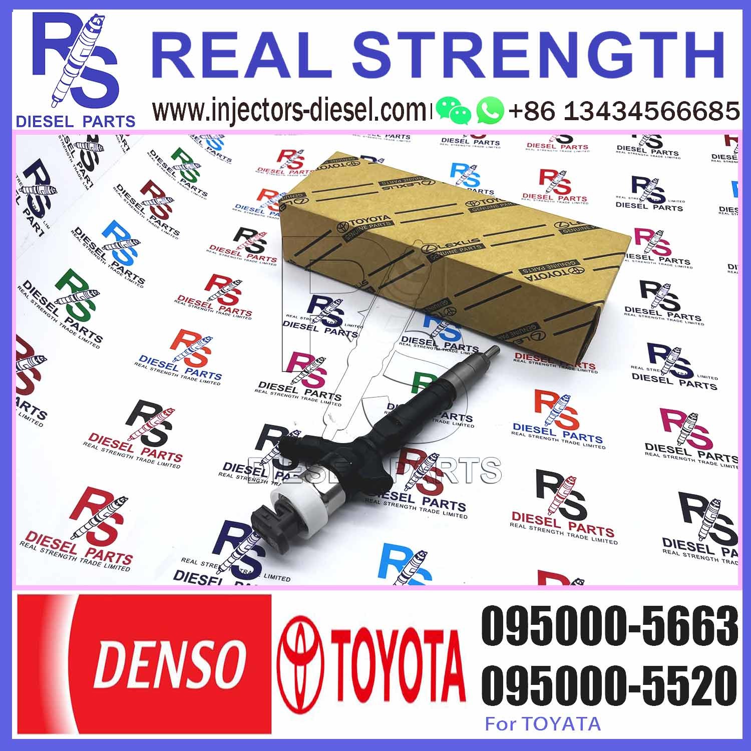 Quality Diesel Engine Parts 23670-30050 Common Rail Fuel Injector Assembly 095000-5663