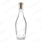 Glass Collar Vase Shaped Bottle 500ml 750ml 1000ml for Water Wine Spirits Brandy