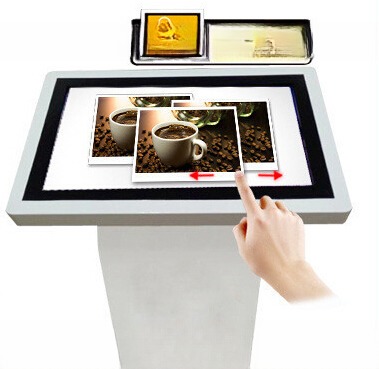 24 inch digital interactive ads totem touch screen player android kiosk