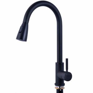 Quality Modern Black Brushed Telescopic Dishwasher Taps Safe Lead Free wholesale