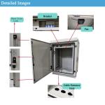 IP56 19" 16U Wall Mounted Outdoor Network Enclosure