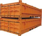 Length 6058MM Half Height Container 20ft Open Top Shipping Industrial
