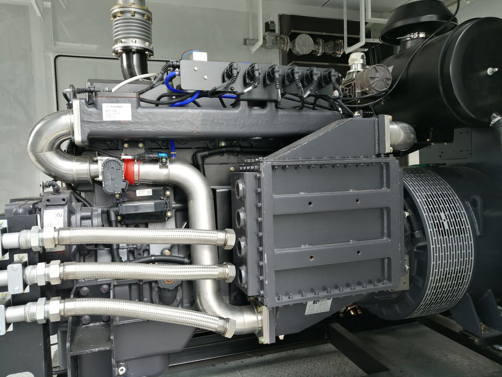 280KW Deutz V6 CNG Gas Generator CHP LNG Powered Generators