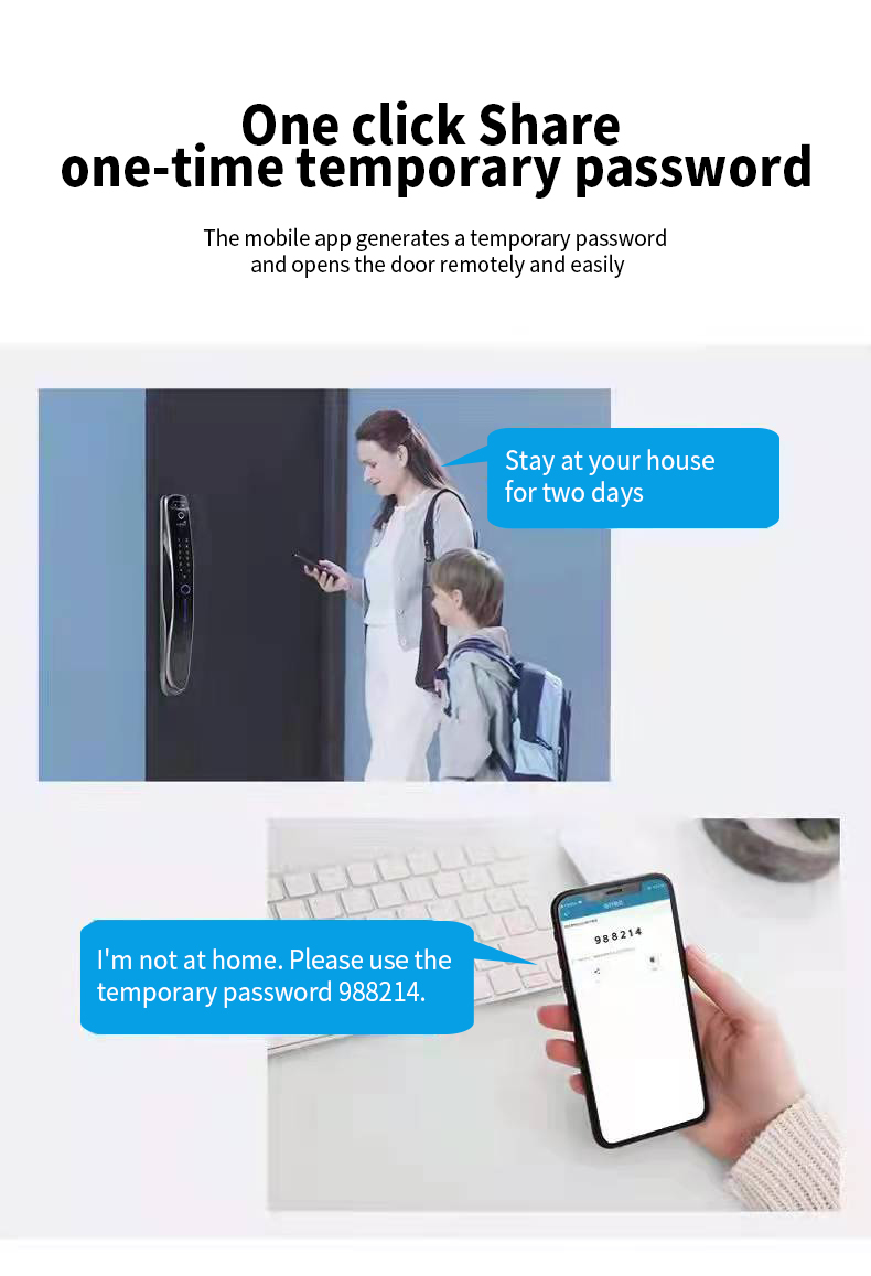 S931Max Automatic Fingerprint Door Lock USmart GO Intercom Lock For Door
