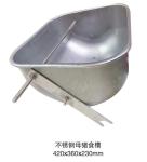 Farrowing Crate Stainless Steel Trough For Pig Farm Silver