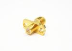 2 Holes Flange Mount Straight 50Ohm SMA Female Connector