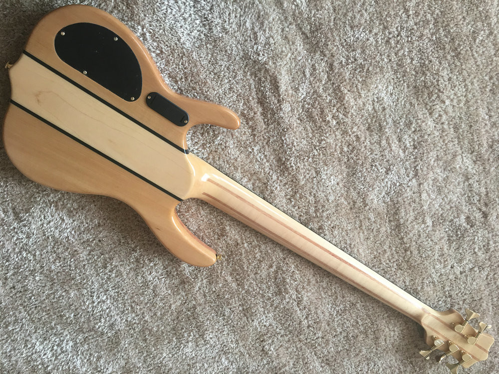 Custom bass guitar Ken smith bass 5 string Neck through body Golden hardwares Wilkson bridges original Dot inlay and act