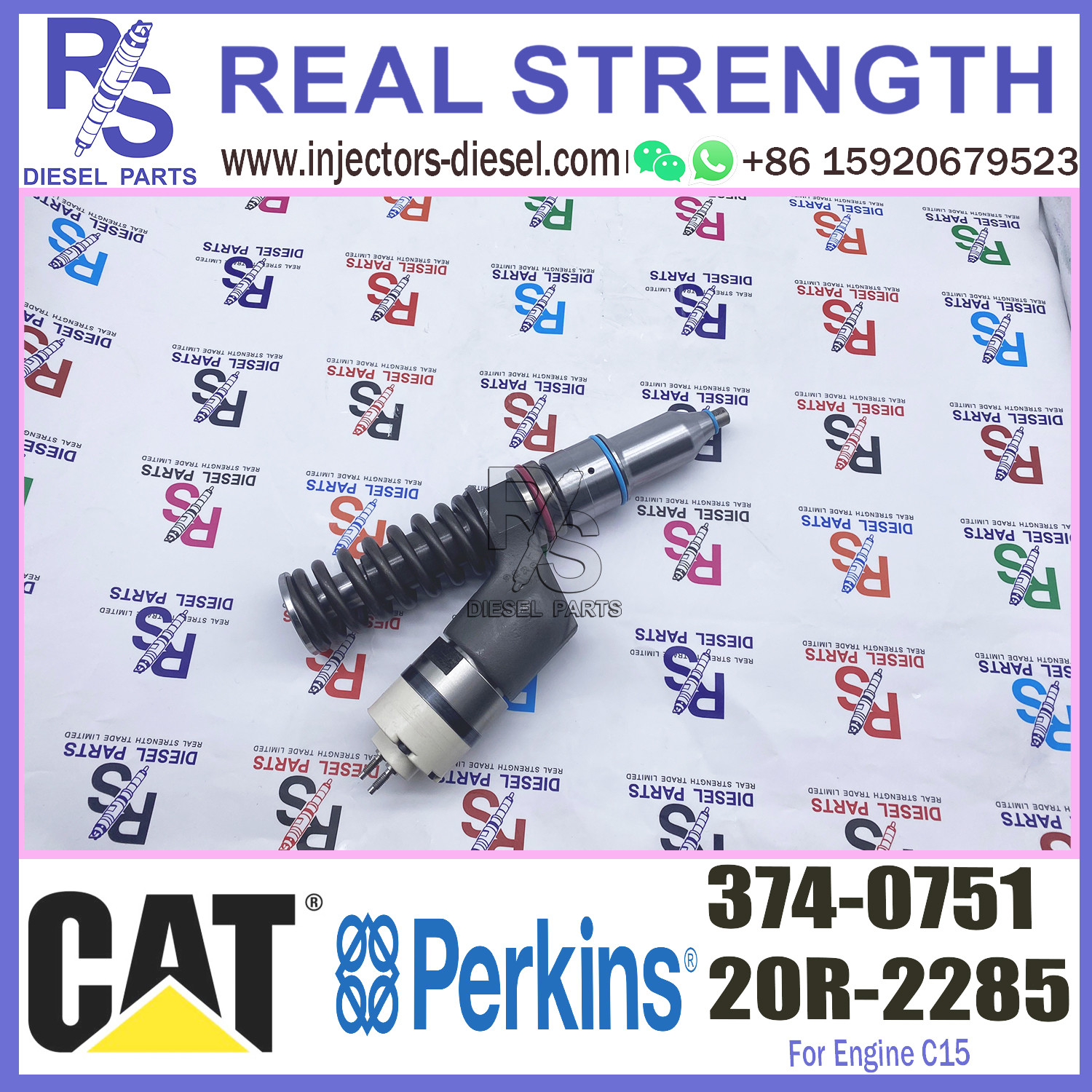 c15 Diesel Engine Parts fuel injector 3740751 374-0751 for Caterpillar Construction machinery