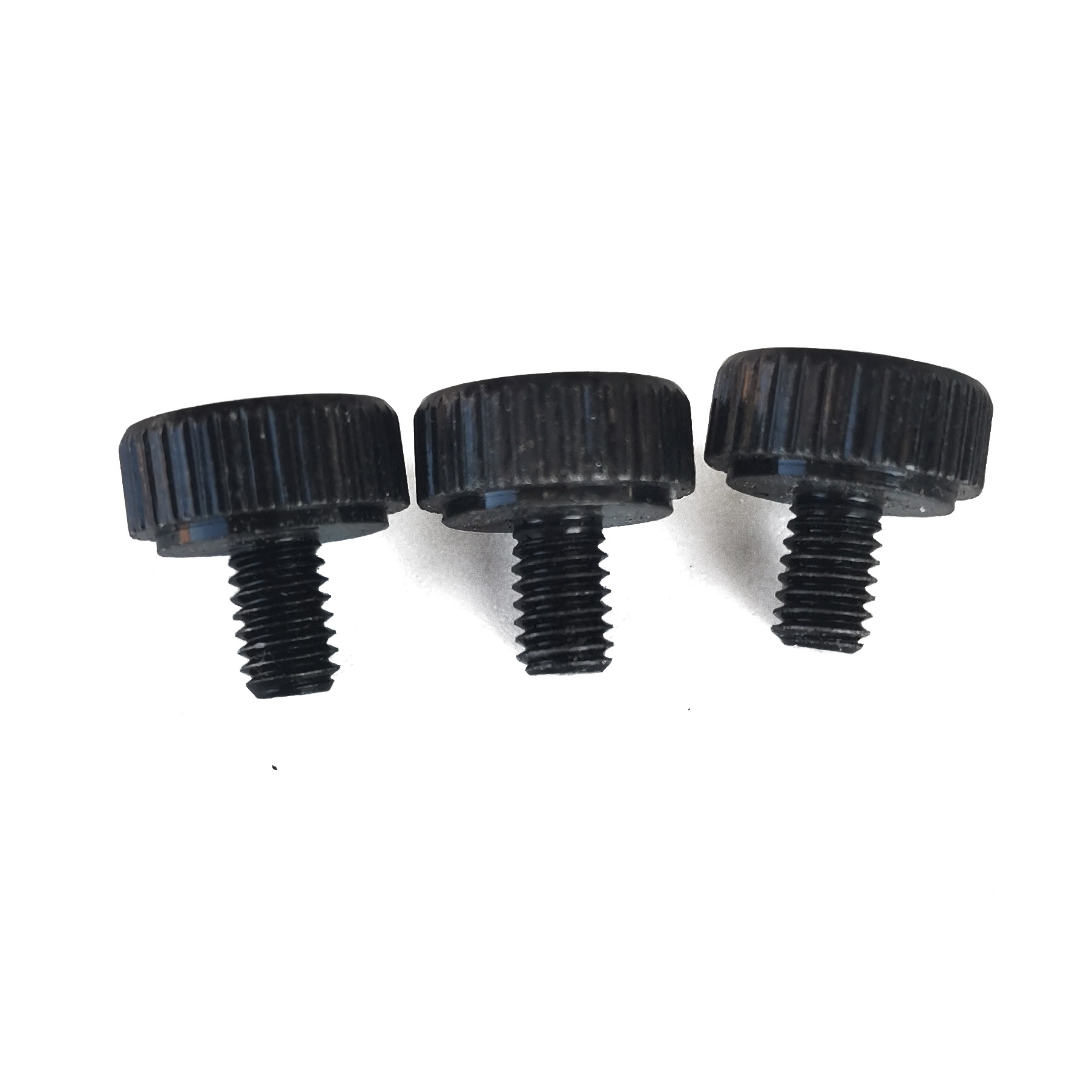 Environmental Protection Black Flower Thumb Screw Head Rolling Straight Grain
